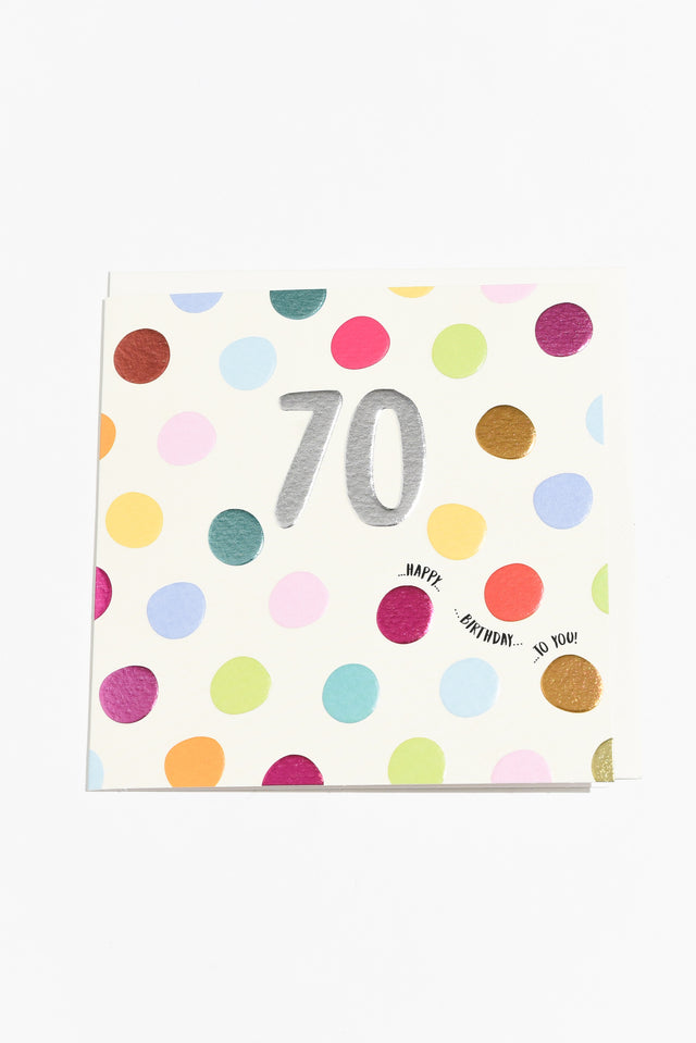 70 Years Birthday Card