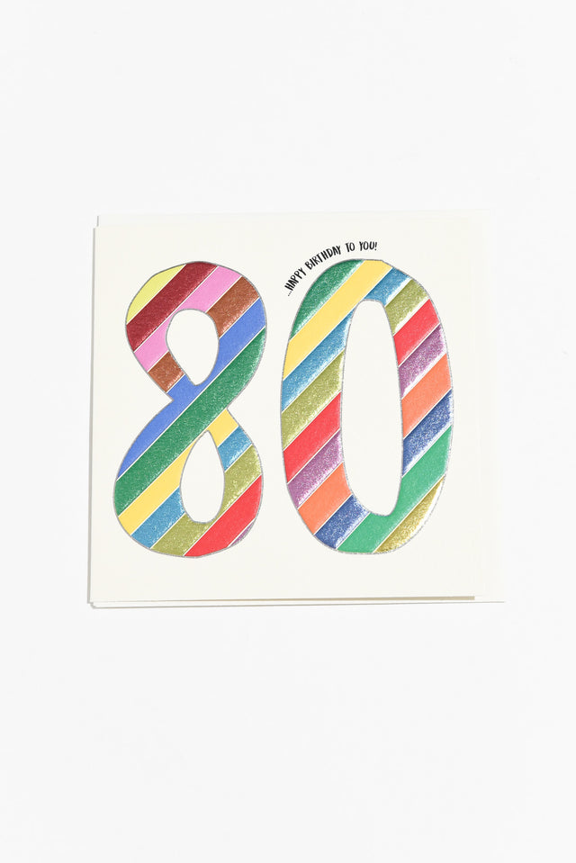 80 Years Birthday Card