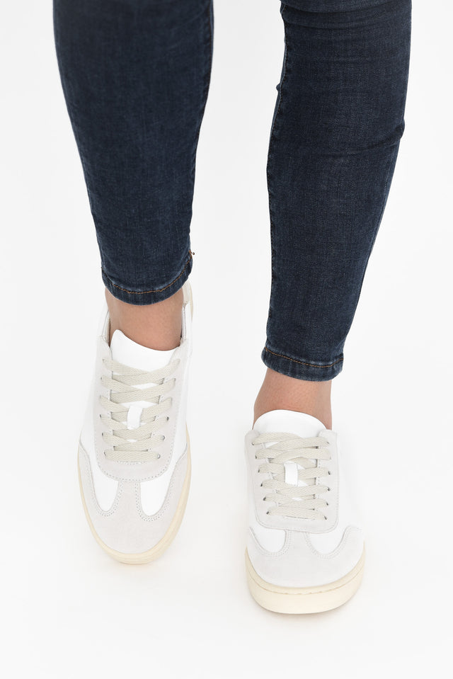 Abbie Cream Leather Sneaker image 6