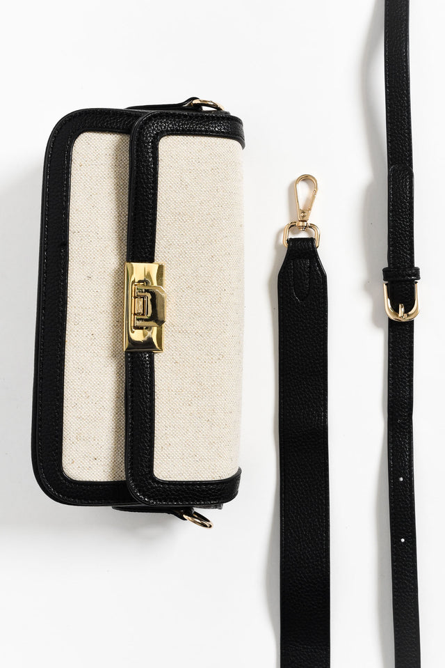 Abel Black Contrast Crossbody Bag