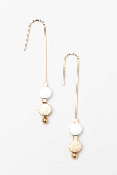 Airis Gold Circle Hook Earrings