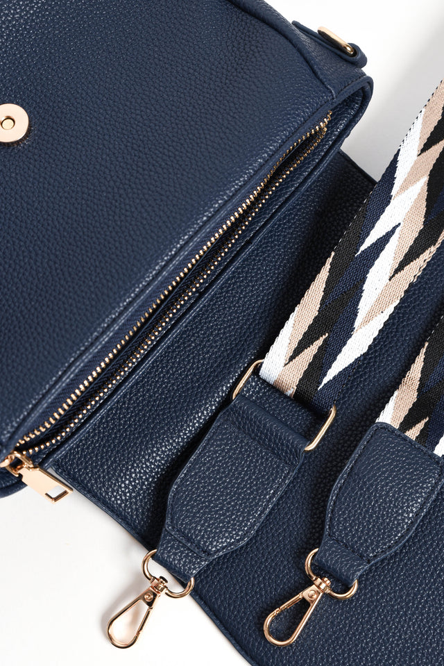 Alle Navy Saddle Crossbody Bag