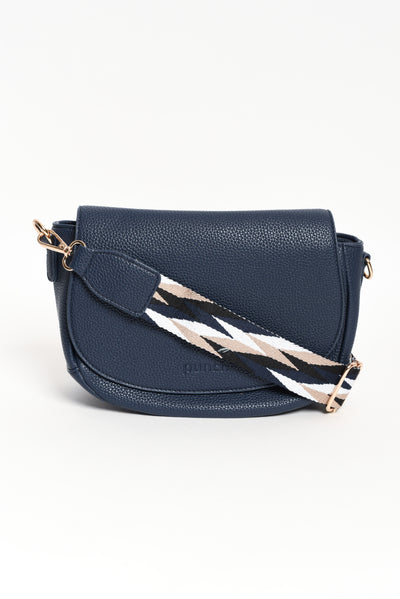 Alle Navy Saddle Crossbody Bag