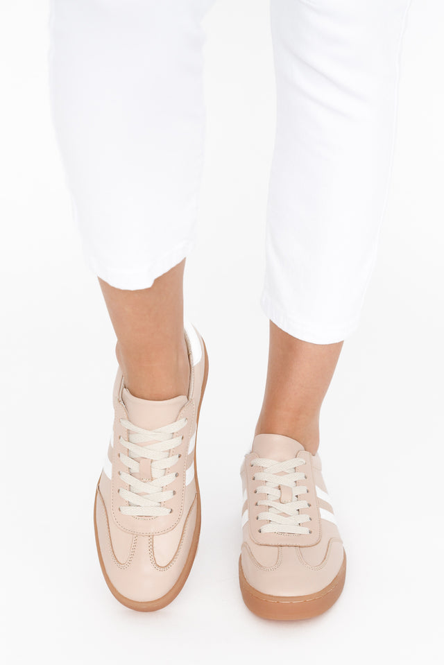 Aloha Beige Stripe Suede Sneaker image 3