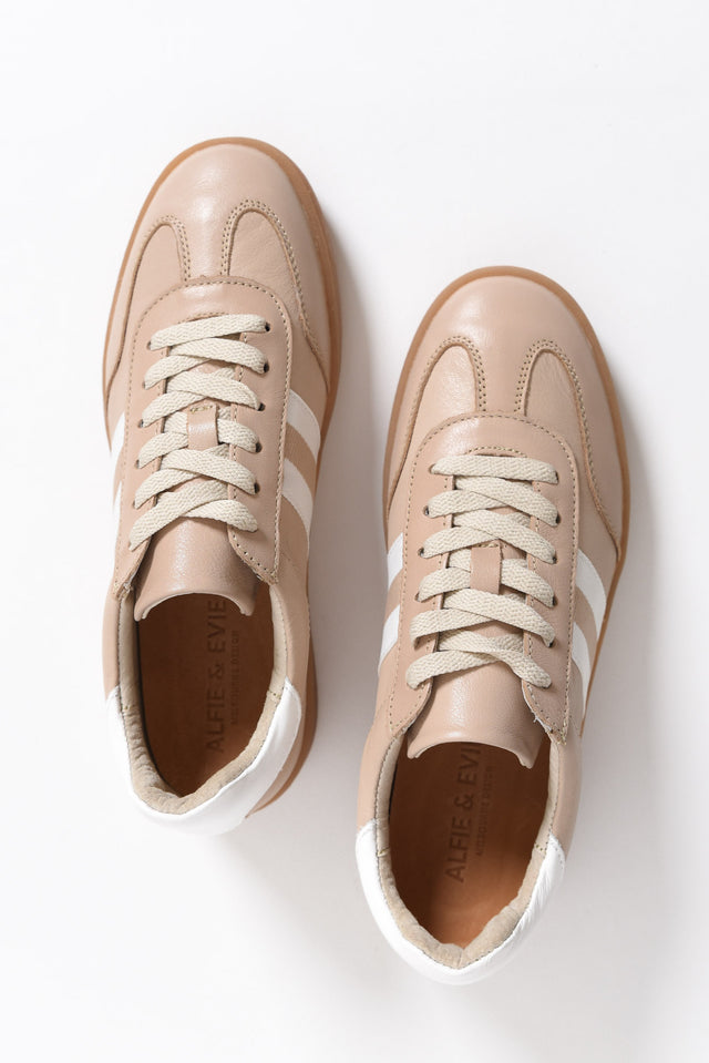 Aloha Beige Stripe Suede Sneaker image 5