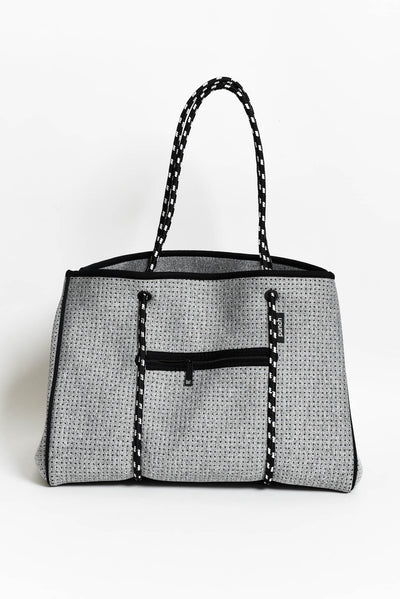 Amola Grey Neoprene Tote Bag