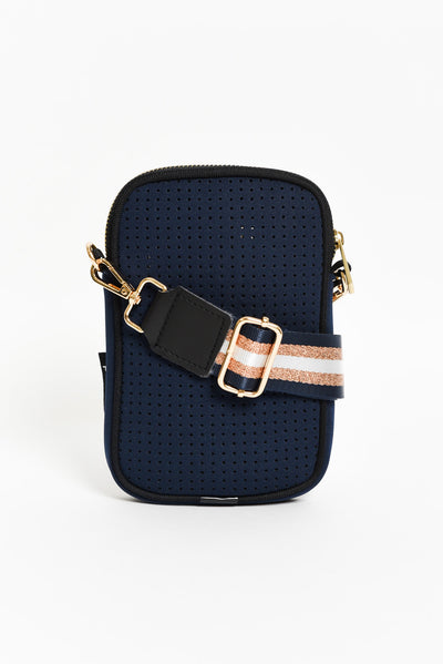 Anella Navy Neoprene Phone Bag