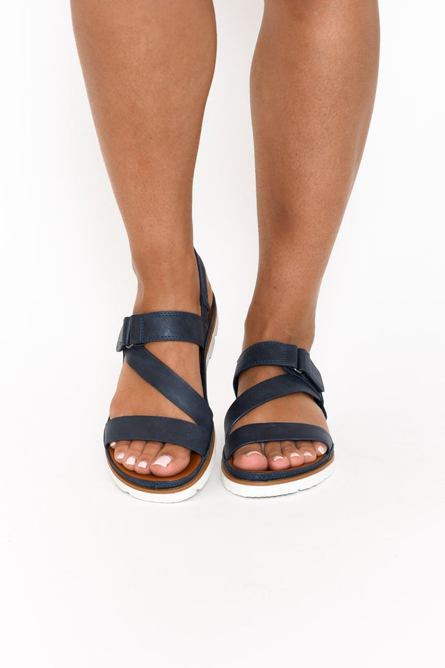 Ashli Navy Strappy Sandal image 5