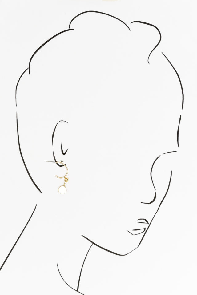 Azula Gold Disc Hoop Earrings