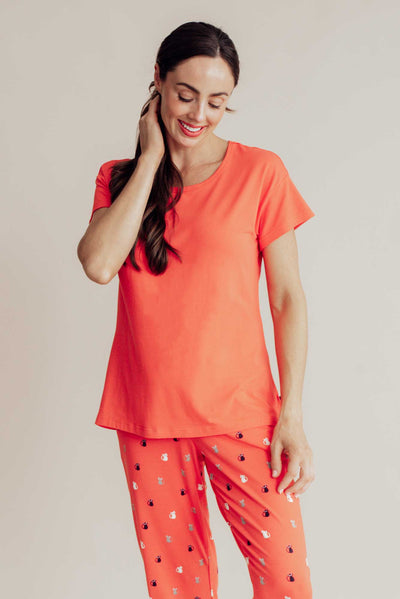 Baku Coral Bamboo Sleep Tee