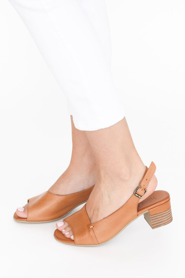 Balmoral Tan Leather Slingback Heel