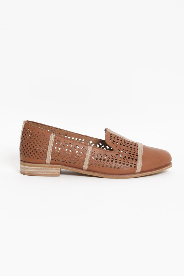 Bayliss Tan Leather Cut Out Loafer image 6