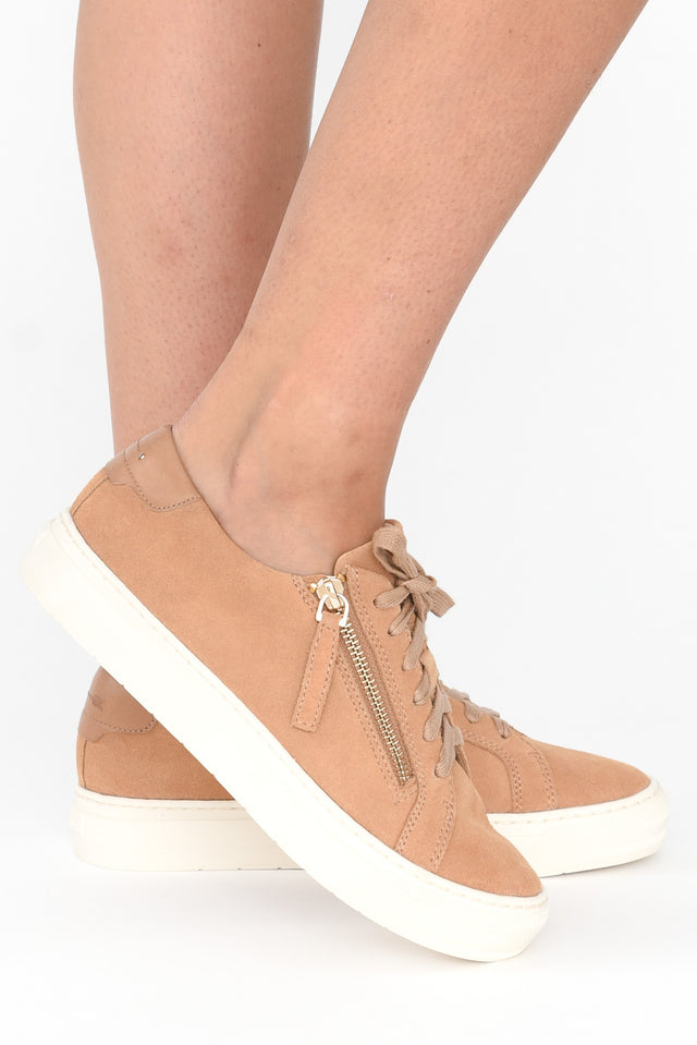 Billie Camel Suede Sneaker