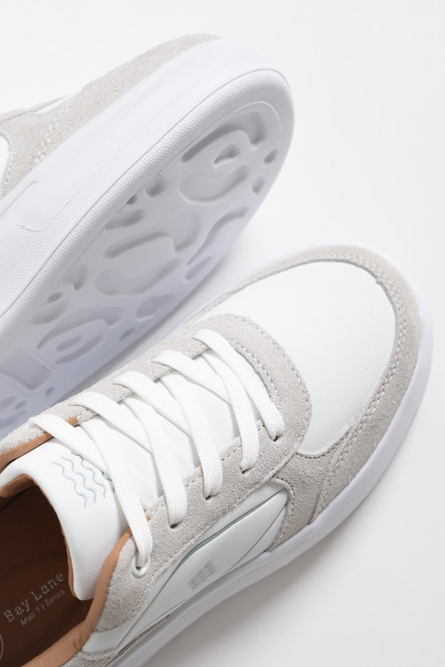 Breeze White Leather Platform Sneaker image 8