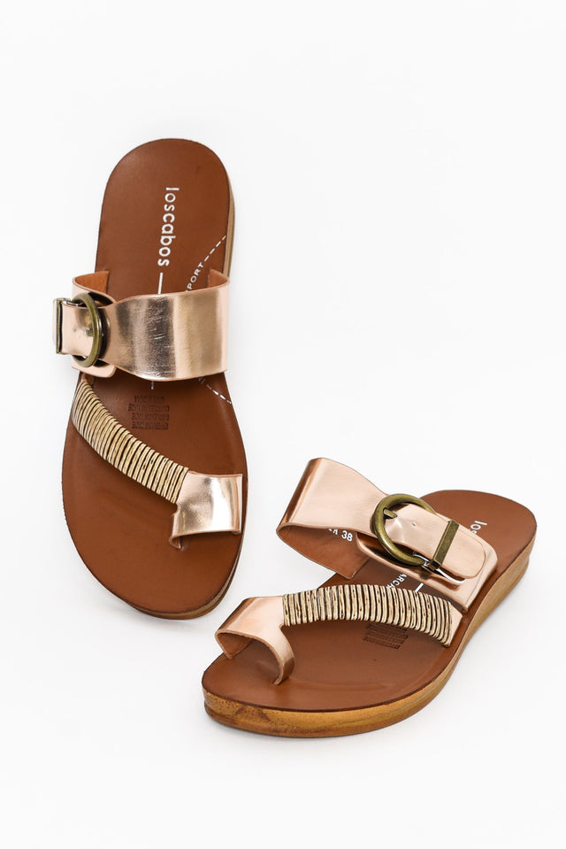 Bria Rose Gold Metallic Slide