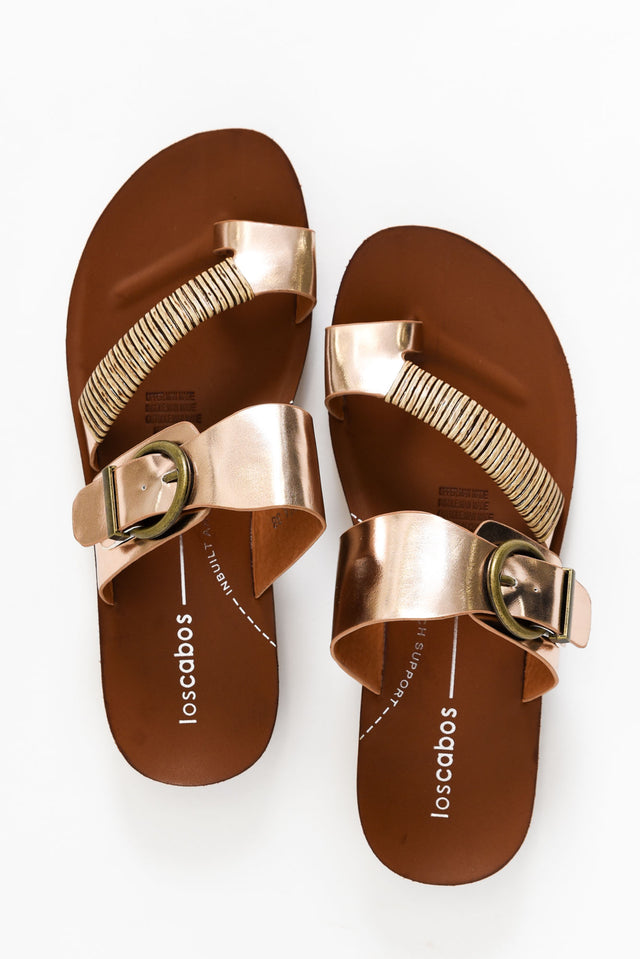 Bria Rose Gold Metallic Slide image 6