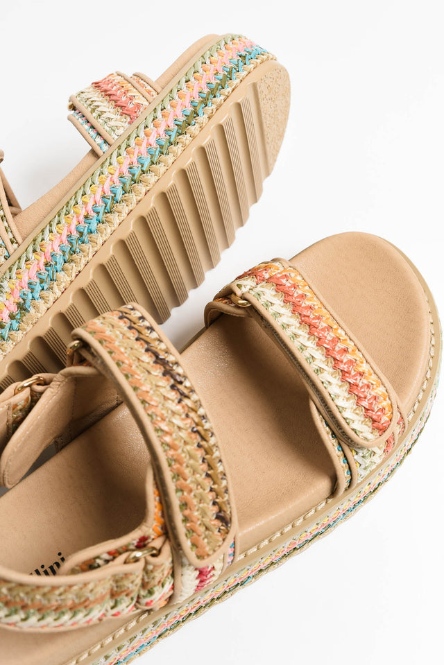 Bridgett Multi Leather Platform Sandal