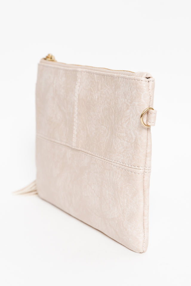 Brynn Oatmeal Tassel Crossbody Bag