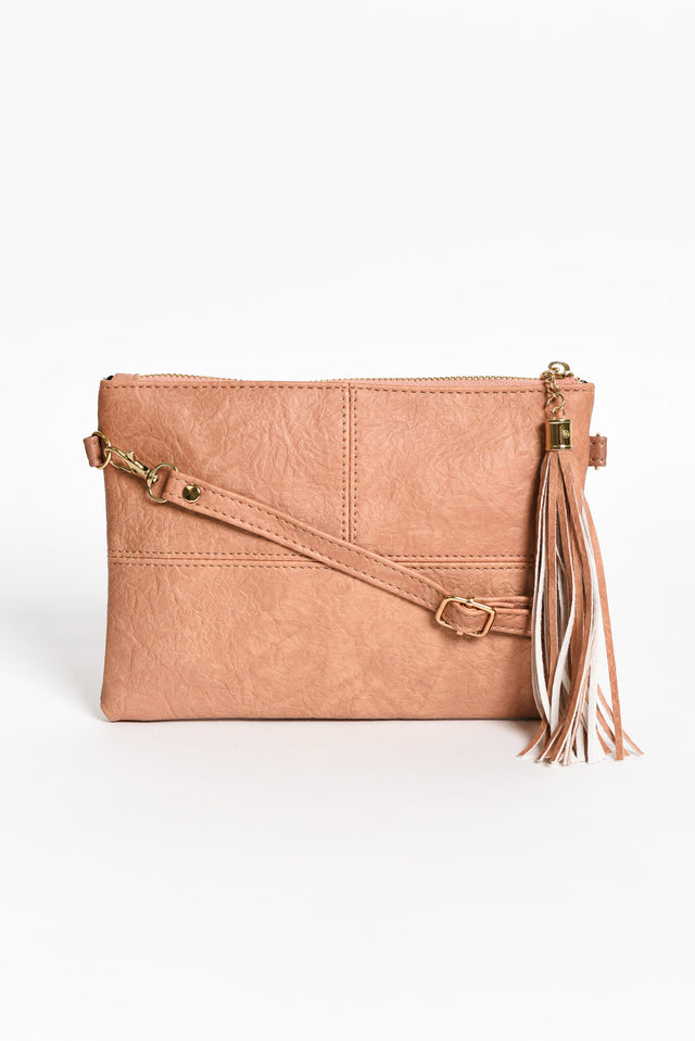 Brynn Pink Tassel Crossbody Bag