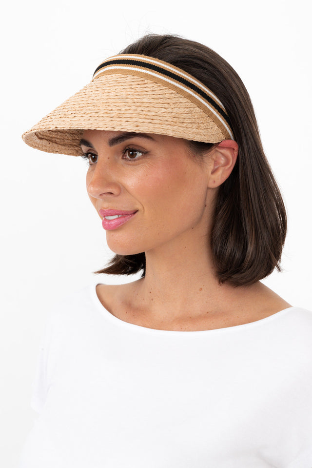 Cabarita Natural Raffia Visor image 3