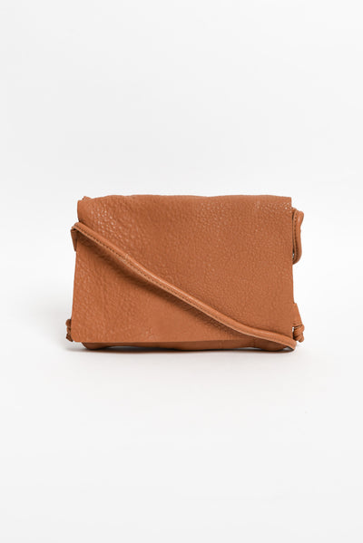 Candy Tan Leather Crossbody Bag