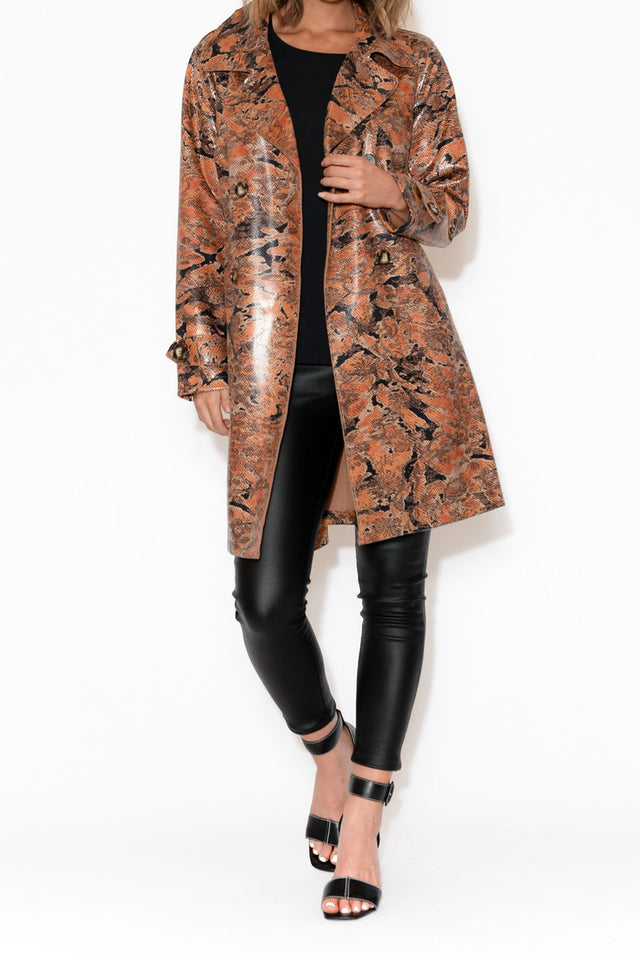 Carissa Tan Snake Coat image 6