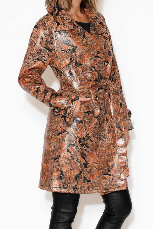 Carissa Tan Snake Coat image 4