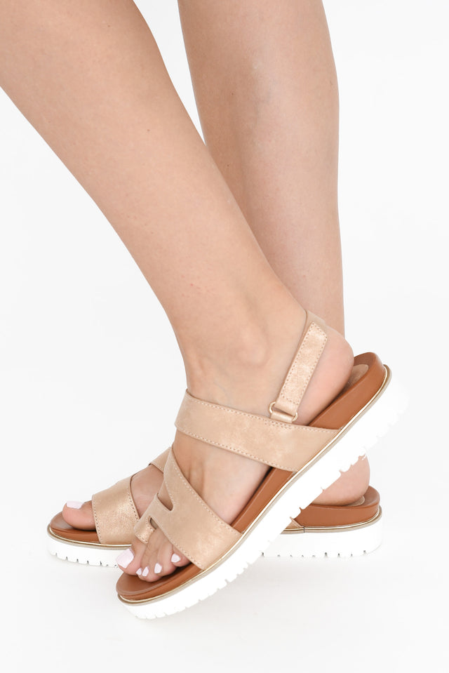 Carra Rose Gold Crossover Sandal image 5