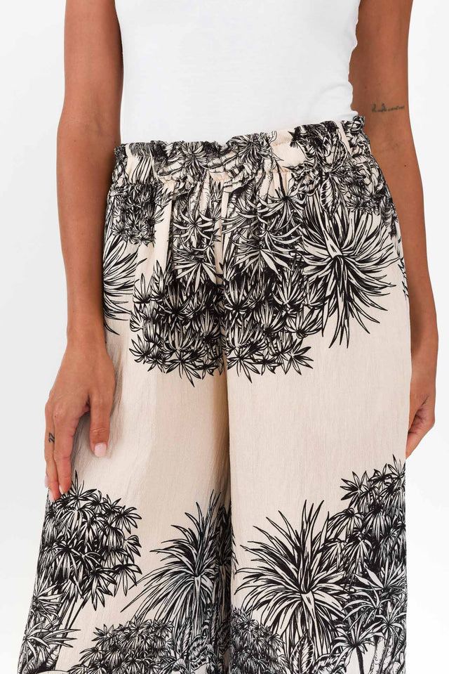 Carson Black Jungle Ruched Pants image 6