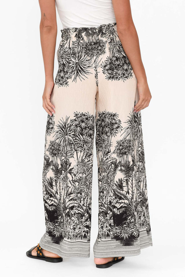 Carson Black Jungle Ruched Pants image 5