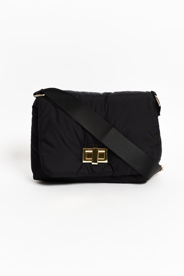 Casa Black Puffer Crossbody Bag