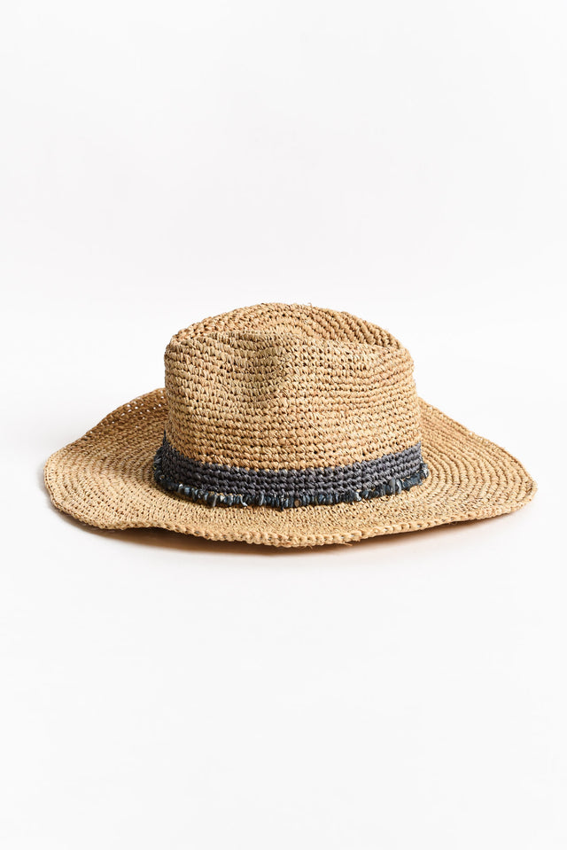 Cassie Cobalt Raffia Cowboy Hat