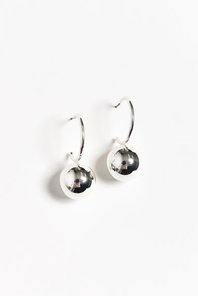 Chelsea Silver Ball Drop Earrings