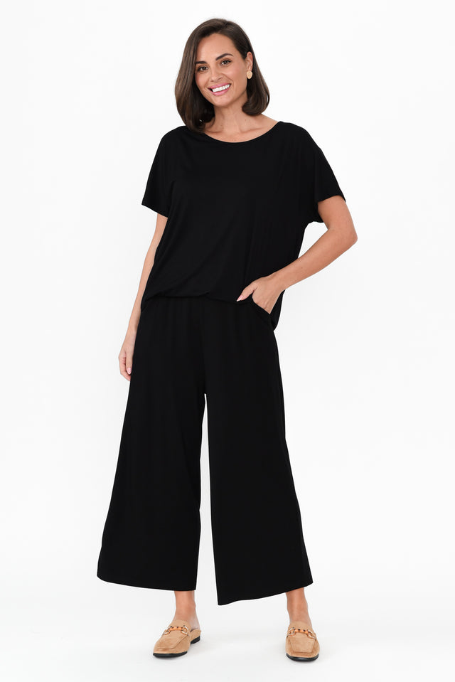 Ciara Black Bamboo Resort Pants image 7