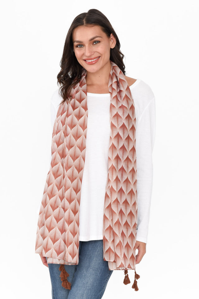 Ciera Mocha Geo Scarf