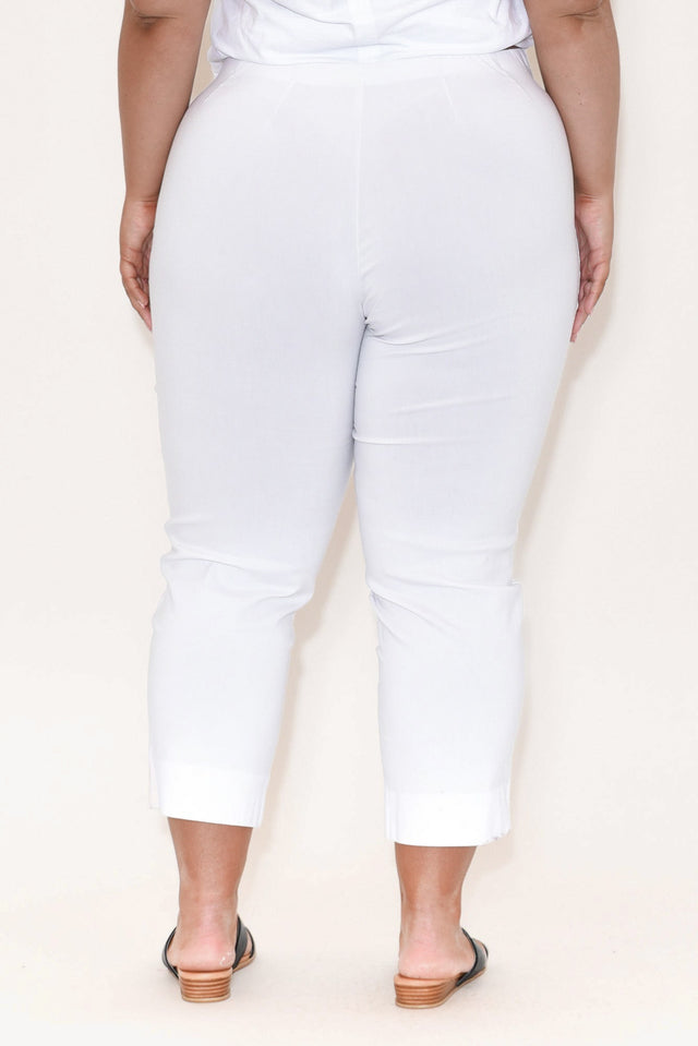 Cody White Stretch Capri Pants image 12