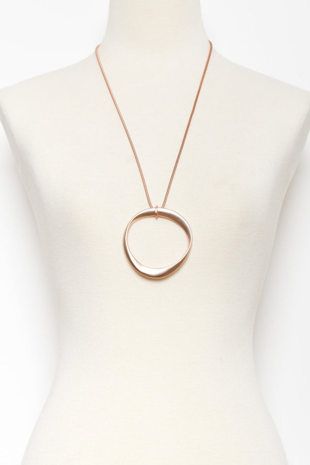 Davika Rose Gold Pendant Necklace