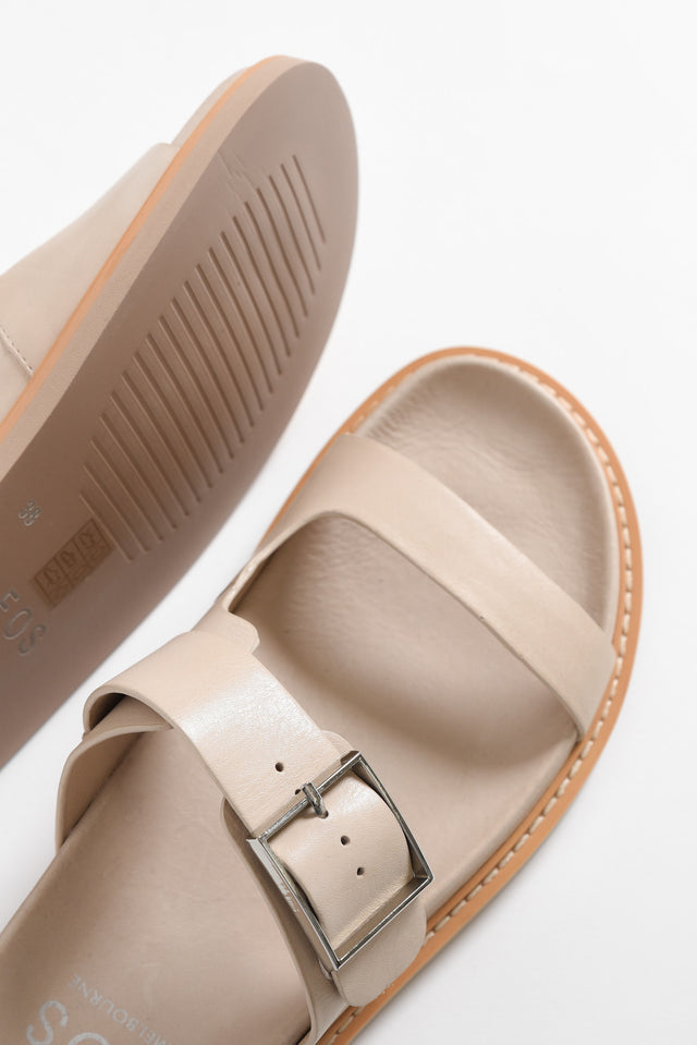 Dedra Beige Leather Slide image 3