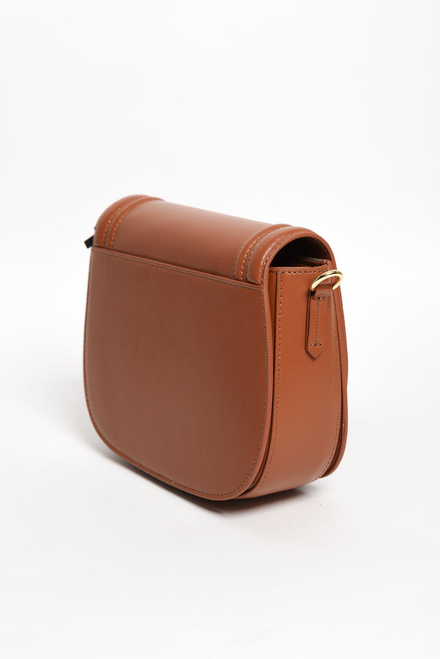 Dickens Tan Leather Crossbody Bag image 3