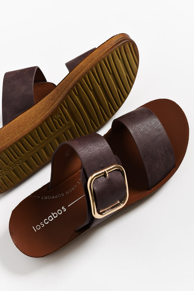 Doti Mocha Buckle Slide image 3