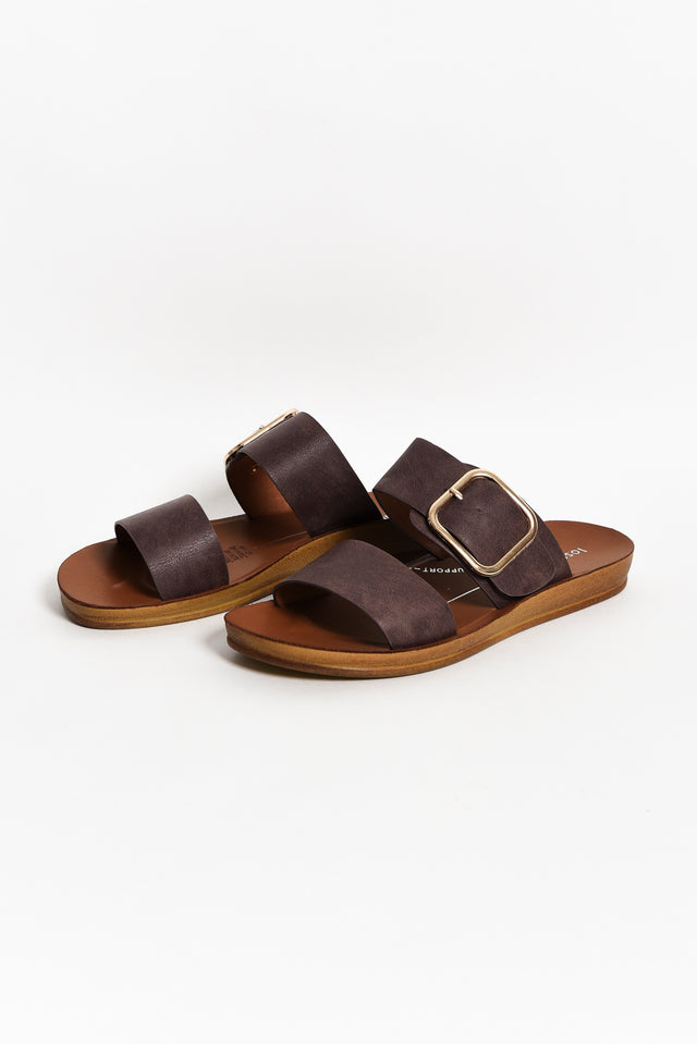 Doti Mocha Buckle Slide image 5