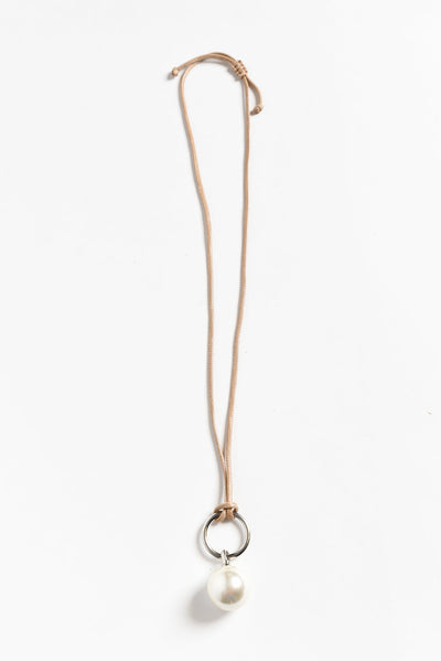 Ellamae Silver Pearl Necklace