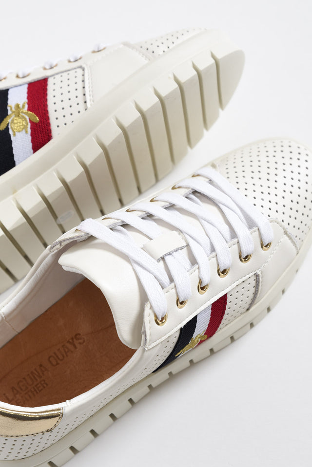 Elope White Bee Leather Sneaker image 7