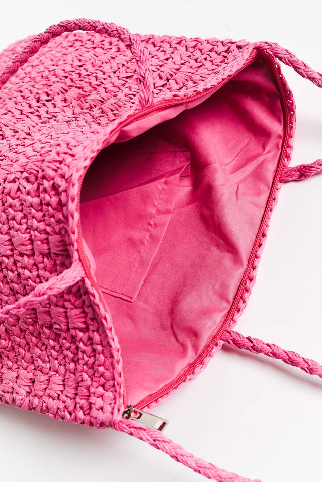 Endota Pink Straw Tote image 3