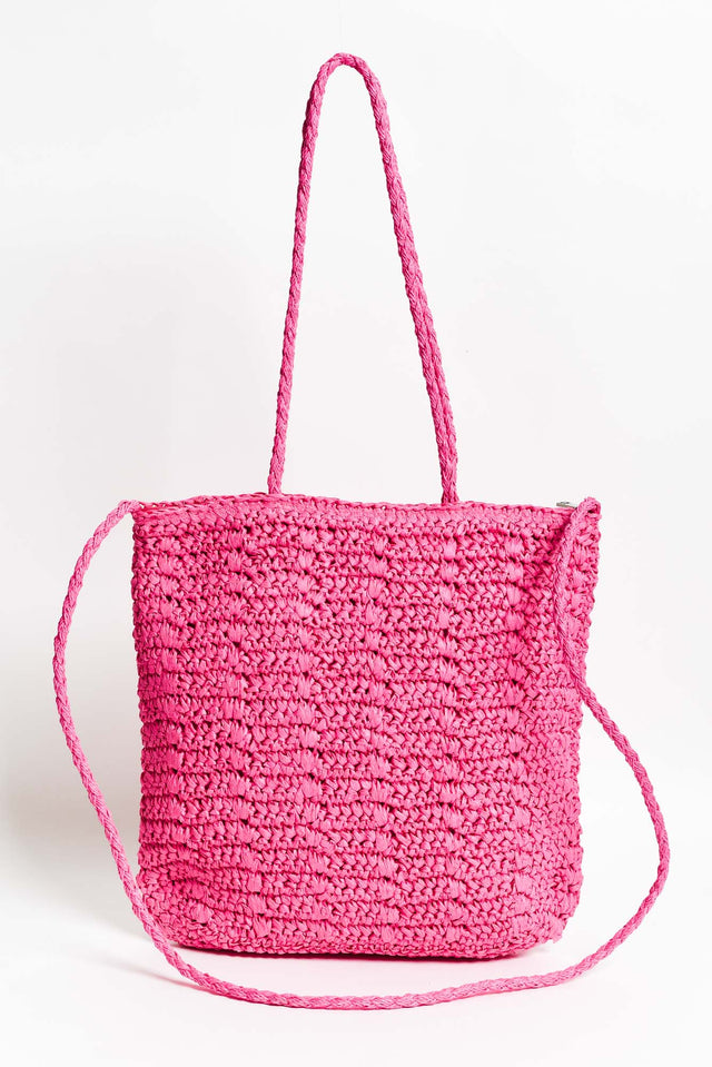 Endota Pink Straw Tote