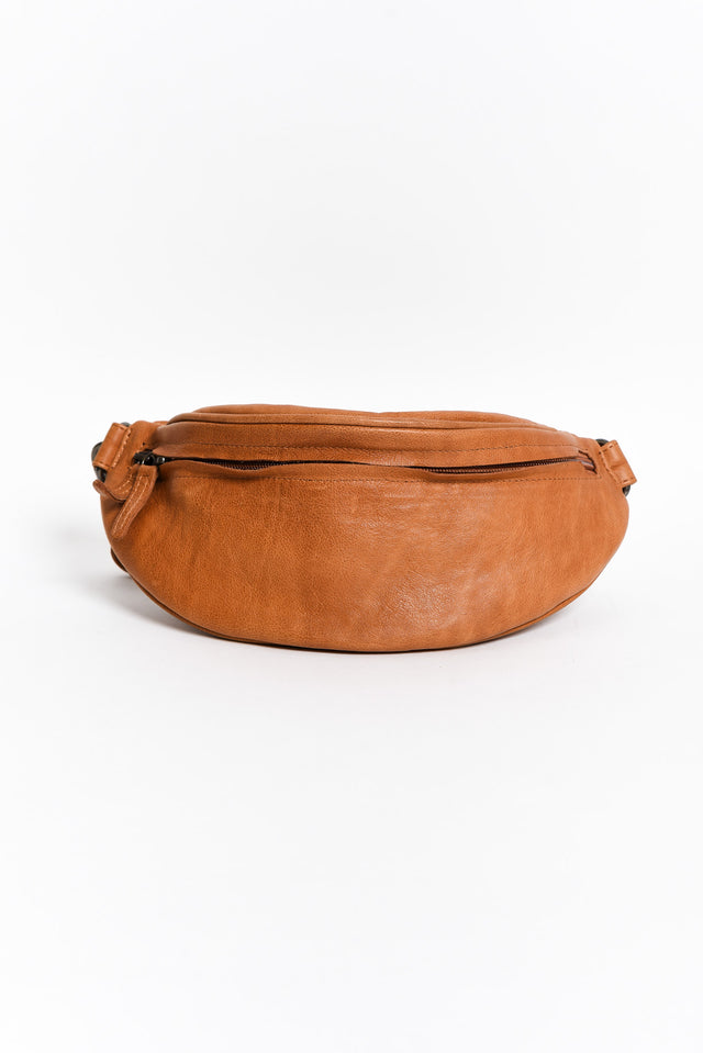 Escape the Ordinary Tan Leather Sling Bag