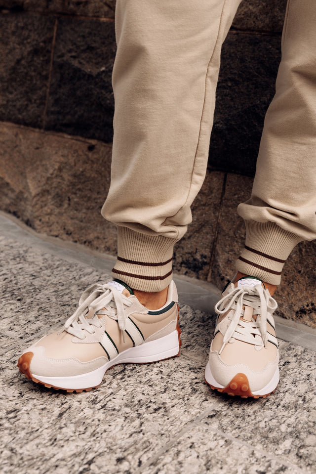 Flex Natural Stripe Leather Sneaker