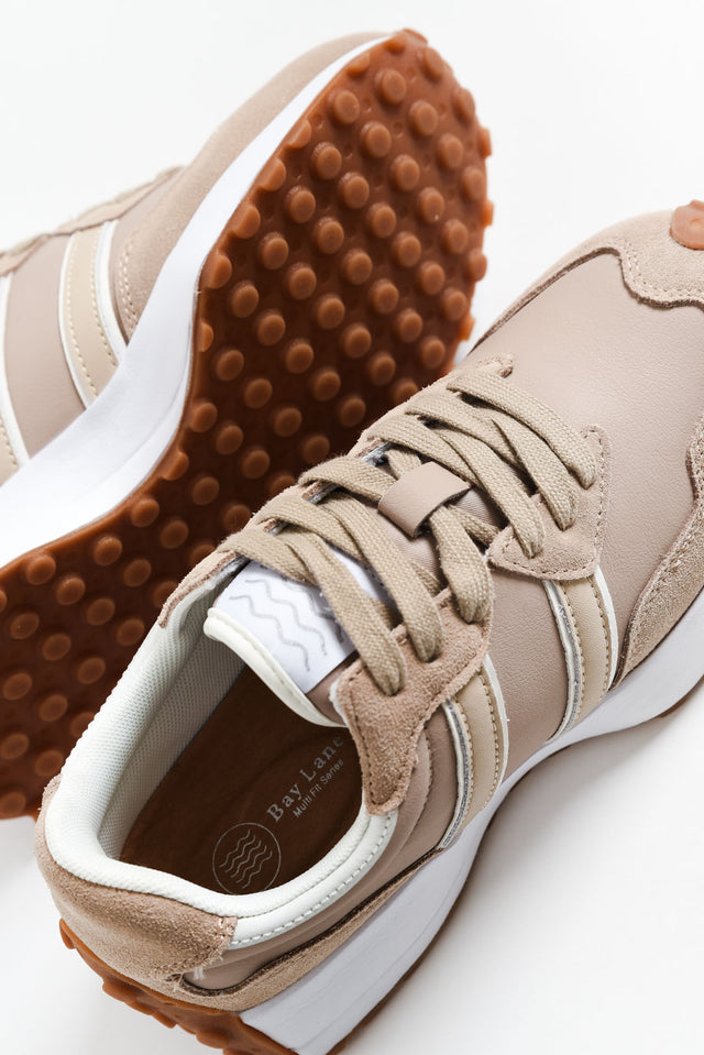 Flex Nude Stripe Leather Sneaker image 4