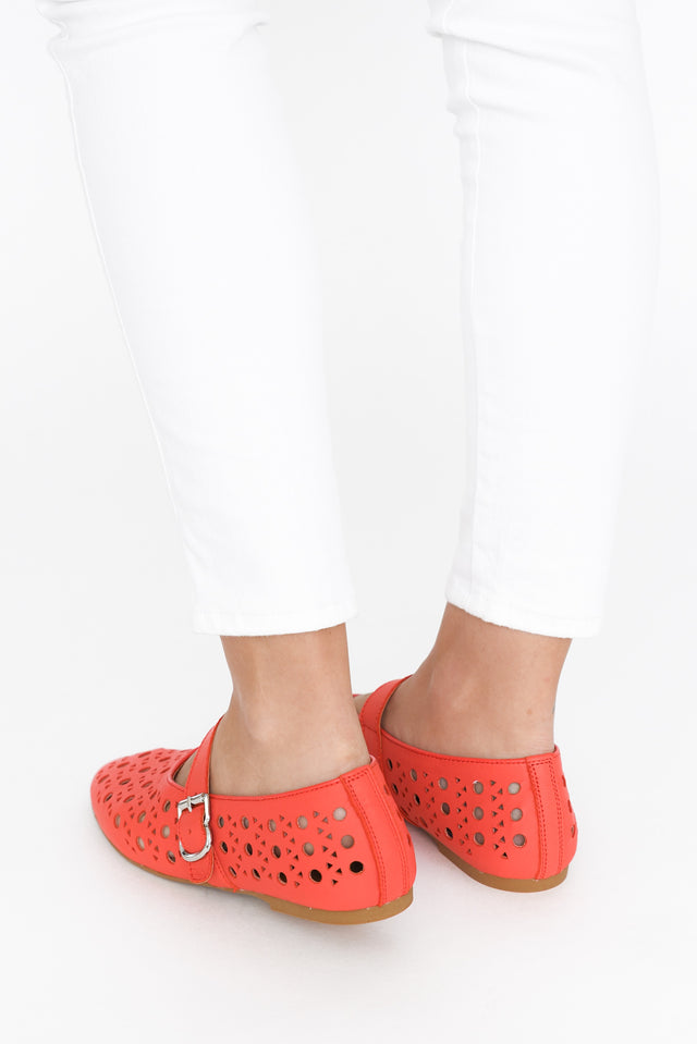 Fruity Red Leather Ballet Flat image 5