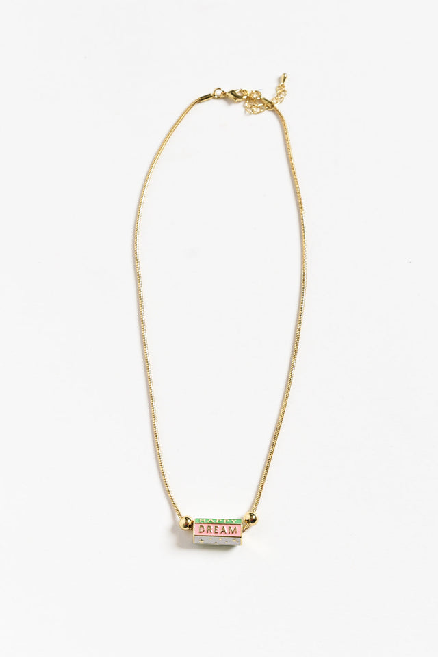 Gasly Gold Happy Chain Necklace image 1